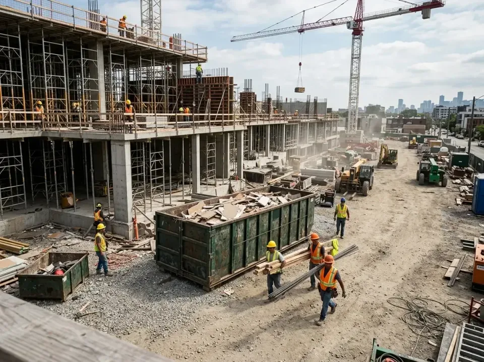 commercial-construction-site-w-002 — frequently asked questions, Low Cost Construction Dumpster Rental in Stewartville, MN